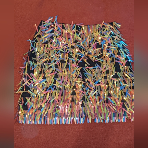 Missguided Sequin Skirt Festival Rave - Picture 2 of 4